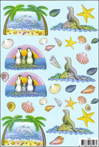 Sea Animals 3D Step by Step Decoupage